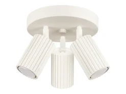 Lámpara de techo Gloow minimalista de aluminio - 3 fuentes luminosas 4000K - L.19,5 x A.18 cm - beige