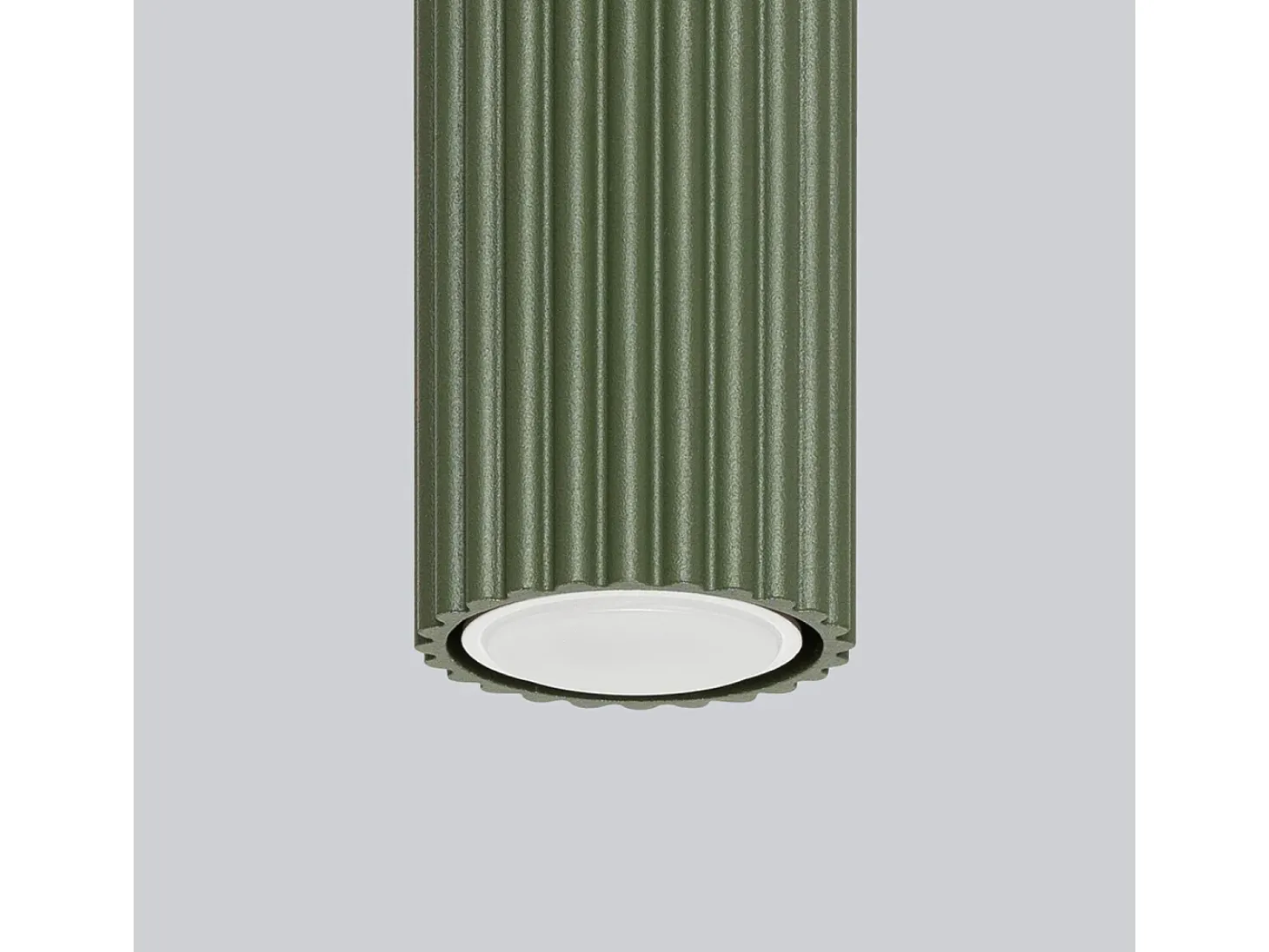 Lámpara de techo Gloow minimalista de aluminio - 1 fuentes luminosas 4000K - L.6,5 x A.60 cm - verde oliva