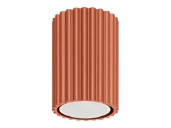 Lámpara de techo Gloow minimalista de aluminio - 1 fuentes luminosas 4000K - L.6,5 x A.10 cm - ocre rojo