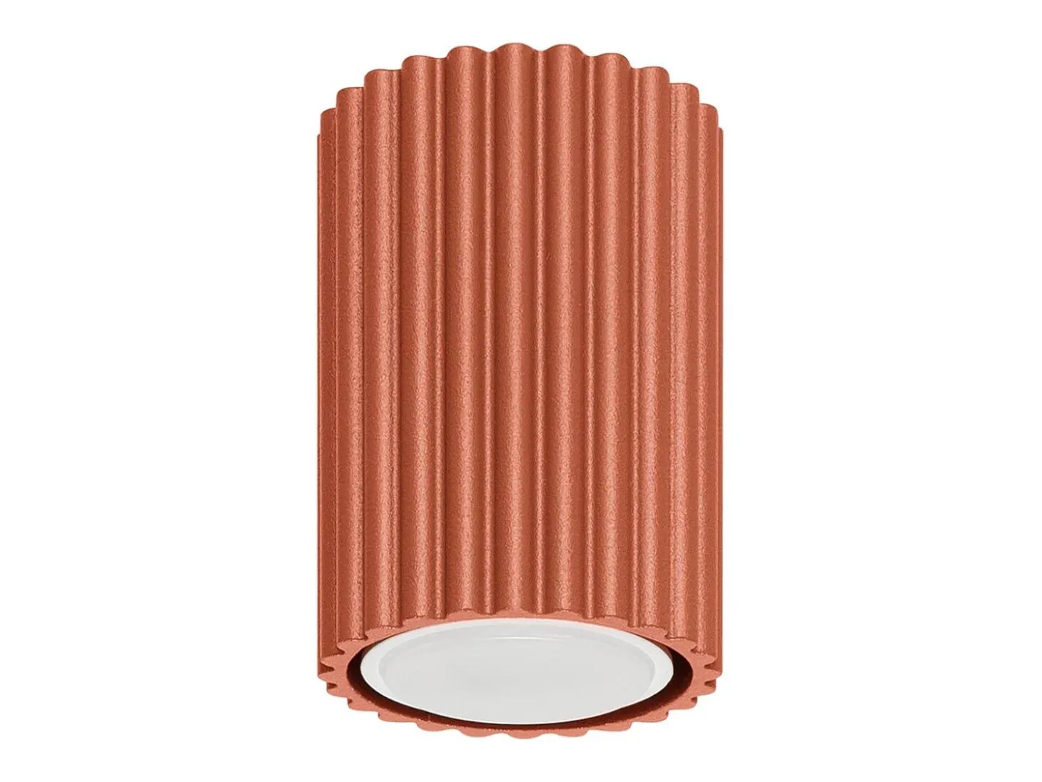 Lámpara de techo Gloow minimalista de aluminio - 1 fuentes luminosas 4000K - L.6,5 x A.10 cm - ocre rojo
