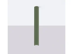 Lámpara de techo Gloow minimalista de aluminio - 1 fuentes luminosas 3000K - L.6,5 x A.60 cm - verde oliva