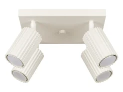 Lámpara de techo Gloow minimalista de aluminio - 4 fuentes luminosas 3000K - L.25 x A.16,5 cm - beige