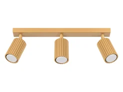 Lámpara de techo Gloow minimalista de aluminio - 3 fuentes luminosas 4000K - L.45 x A.16,5 cm - dorado