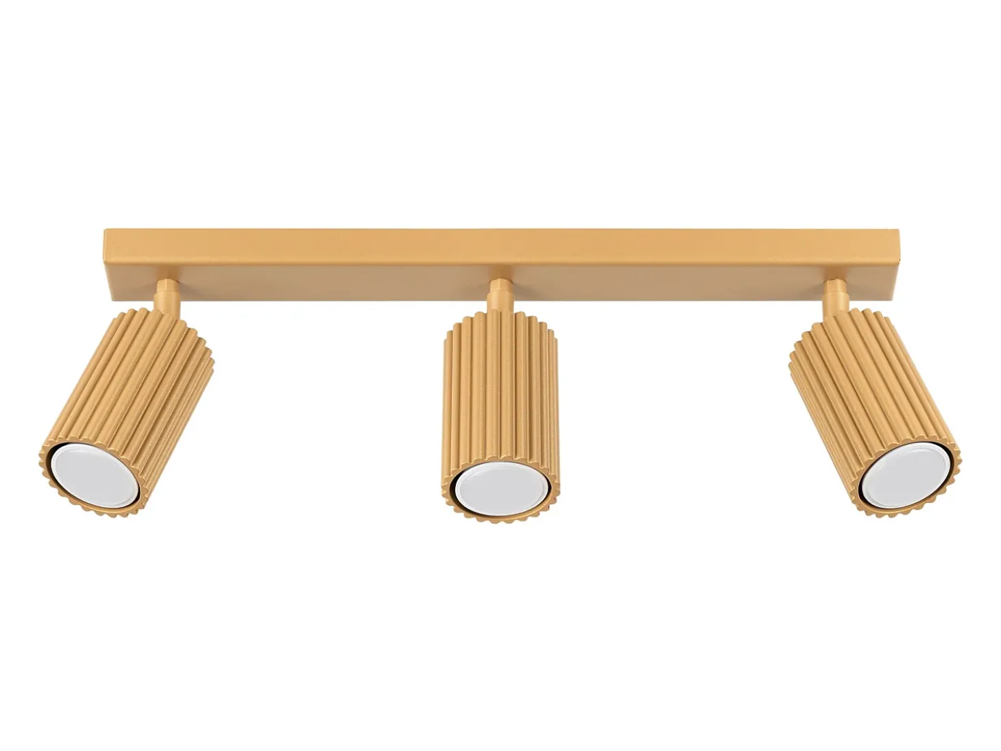 Lámpara de techo Gloow minimalista de aluminio - 3 fuentes luminosas 4000K - L.45 x A.16,5 cm - dorado
