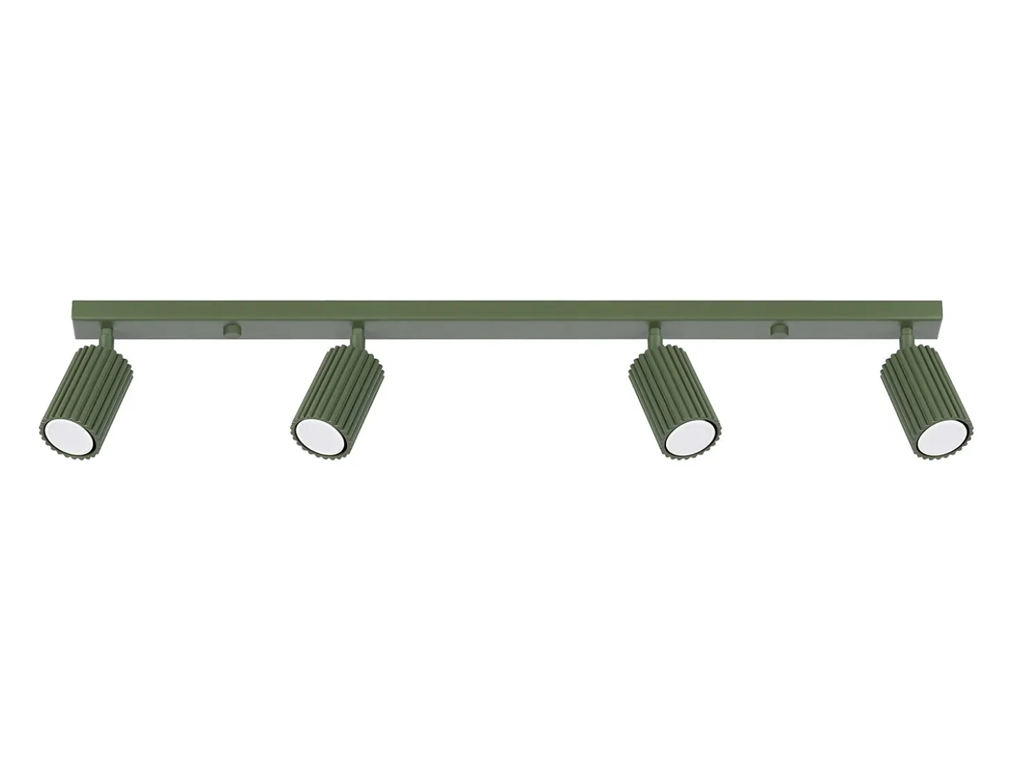 Lámpara de techo Gloow minimalista de aluminio - 4 fuentes luminosas 3000K - L.81 x A.16,5 cm - verde oliva