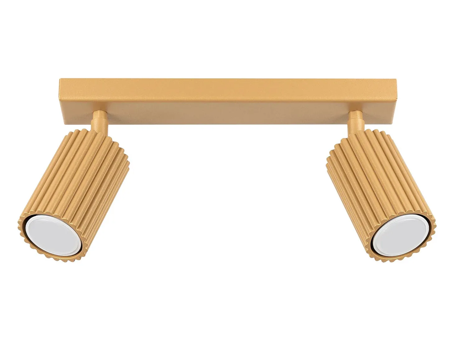 Lámpara de techo Gloow minimalista de aluminio - 2 fuentes luminosas 3000K - L.30 x A.16,5 cm - dorado