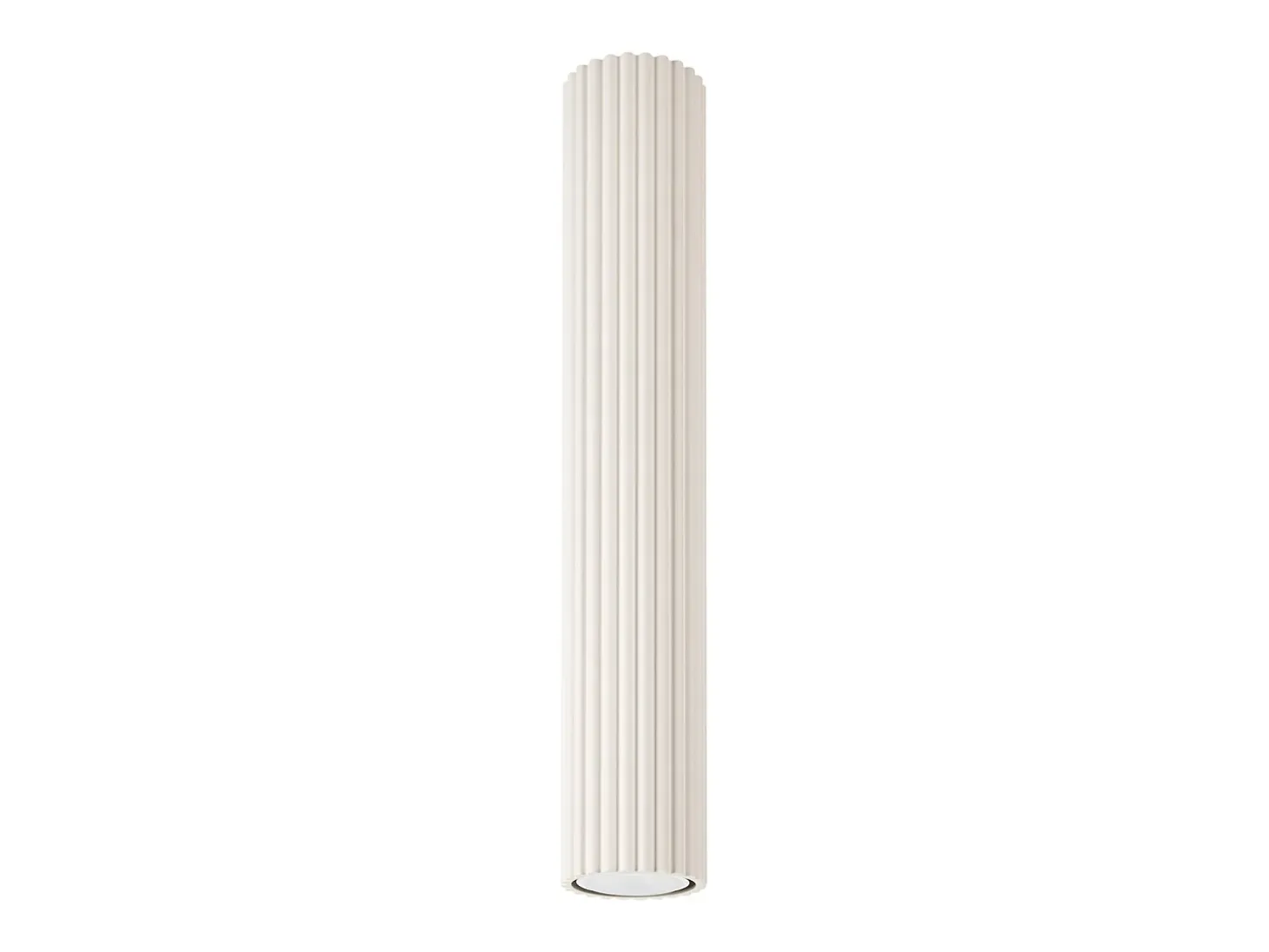 Lámpara de techo Gloow minimalista de aluminio - 1 fuentes luminosas 4000K - L.6,5 x A.40 cm - beige