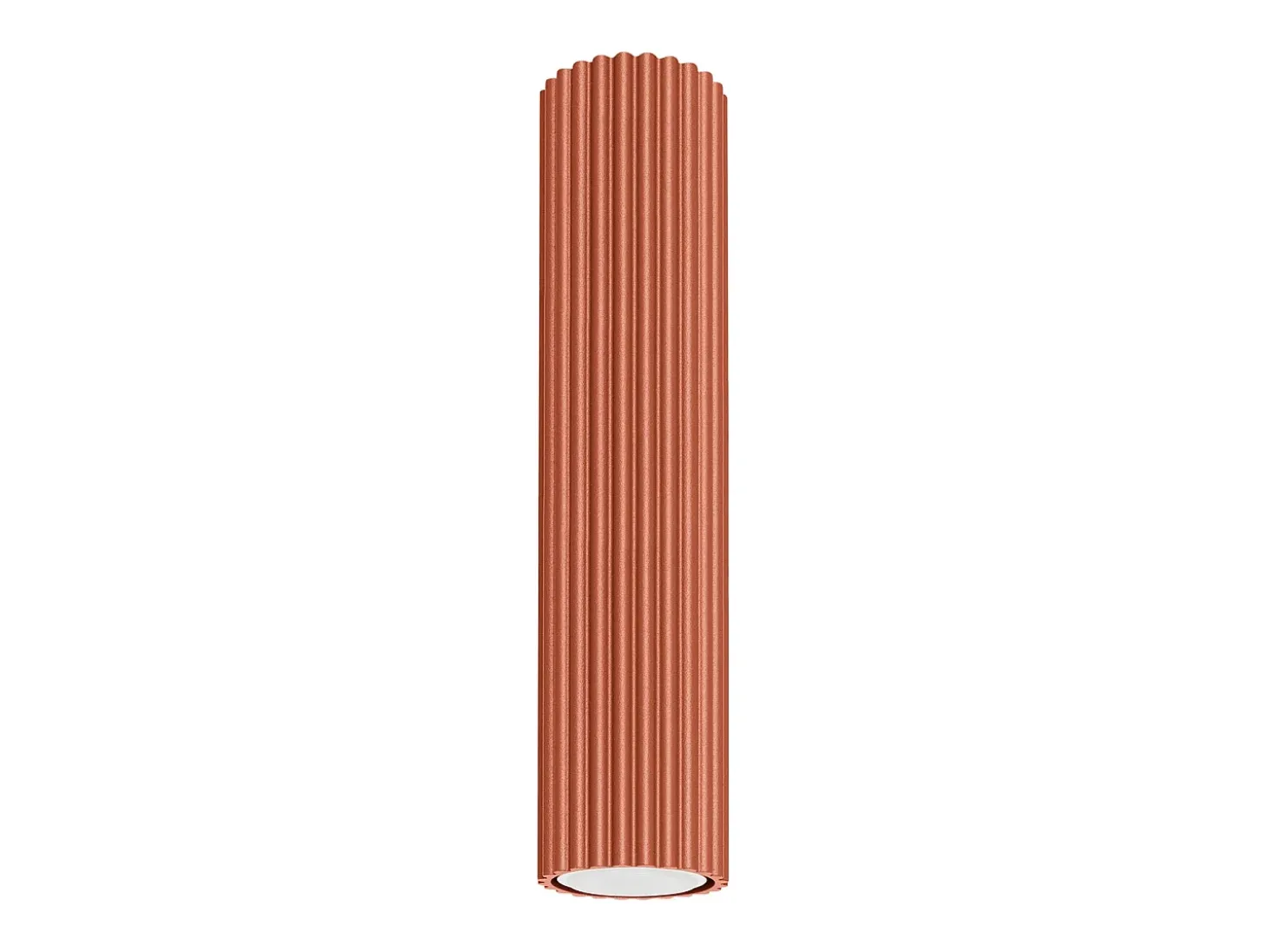 Lámpara de techo Gloow minimalista de aluminio - 1 fuentes luminosas 3000K - L.6,5 x A.30 cm - ocre rojo