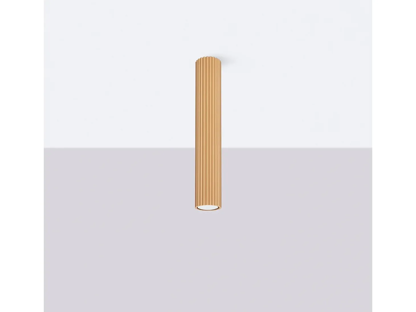 Lámpara de techo Gloow minimalista de aluminio - 1 fuentes luminosas 3000K - L.6,5 x A.40 cm - dorado