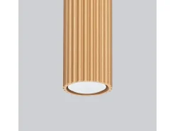 Lámpara de techo Gloow minimalista de aluminio - 1 fuentes luminosas 3000K - L.6,5 x A.40 cm - dorado