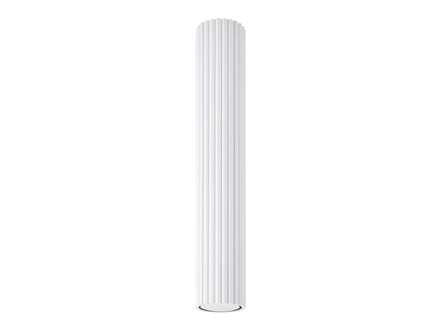 Lámpara de techo Gloow minimalista de aluminio - 1 fuentes luminosas 4000K - L.6,5 x A.40 cm - blanco