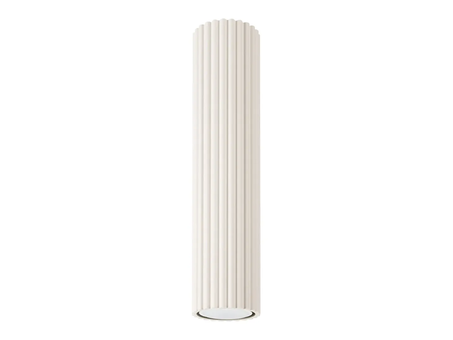 Lámpara de techo Gloow minimalista de aluminio - 1 fuentes luminosas 4000K - L.6,5 x A.30 cm - beige