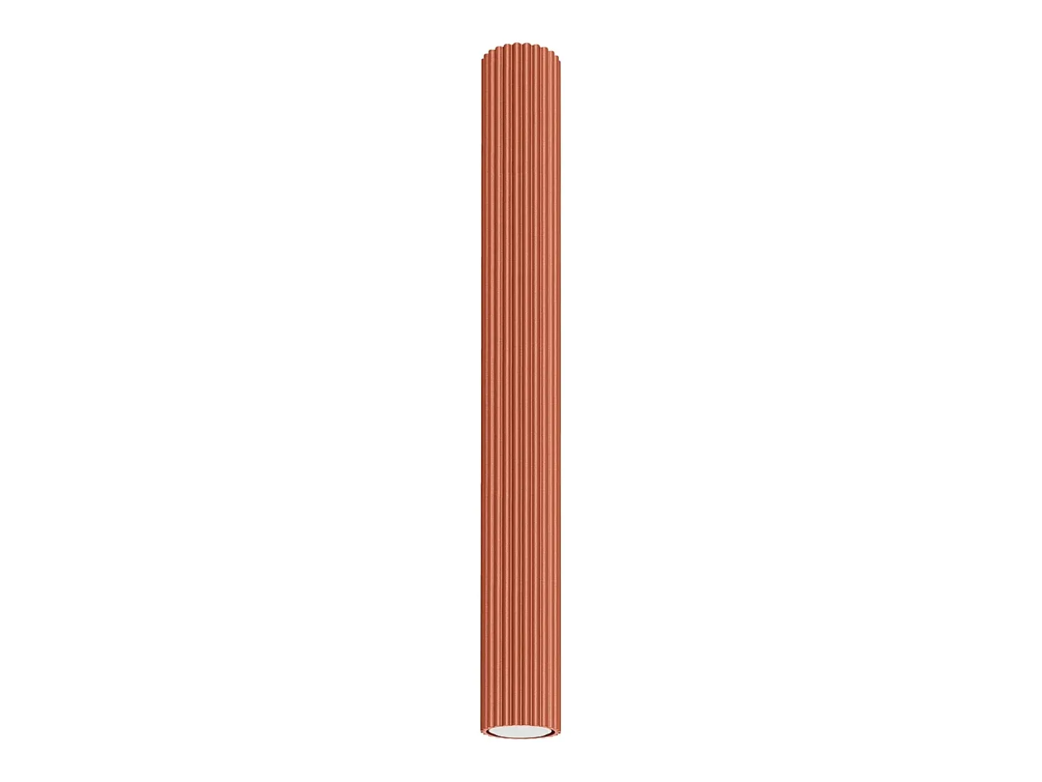 Lámpara de techo Gloow minimalista de aluminio - 1 fuentes luminosas 3000K - L.6,5 x A.60 cm - ocre rojo