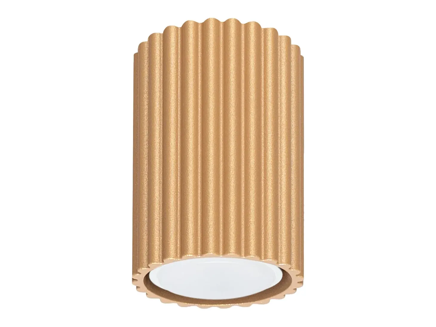 Lámpara de techo Gloow minimalista de aluminio - 1 fuentes luminosas 4000K - L.6,5 x A.10 cm - dorado