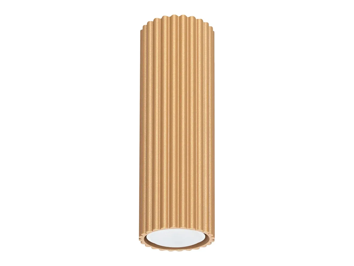 Lámpara de techo Gloow minimalista de aluminio - 1 fuentes luminosas 4000K - L.6,5 x A.20 cm - dorado