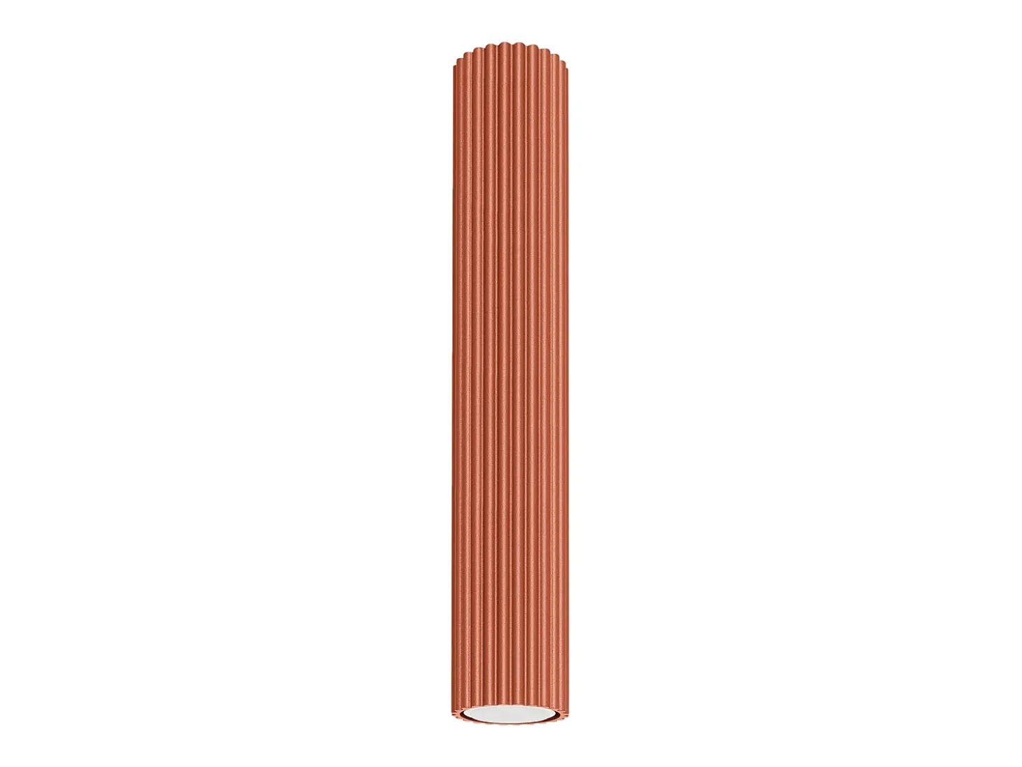 Lámpara de techo Gloow minimalista de aluminio - 1 fuentes luminosas 4000K - L.6,5 x A.40 cm - ocre rojo