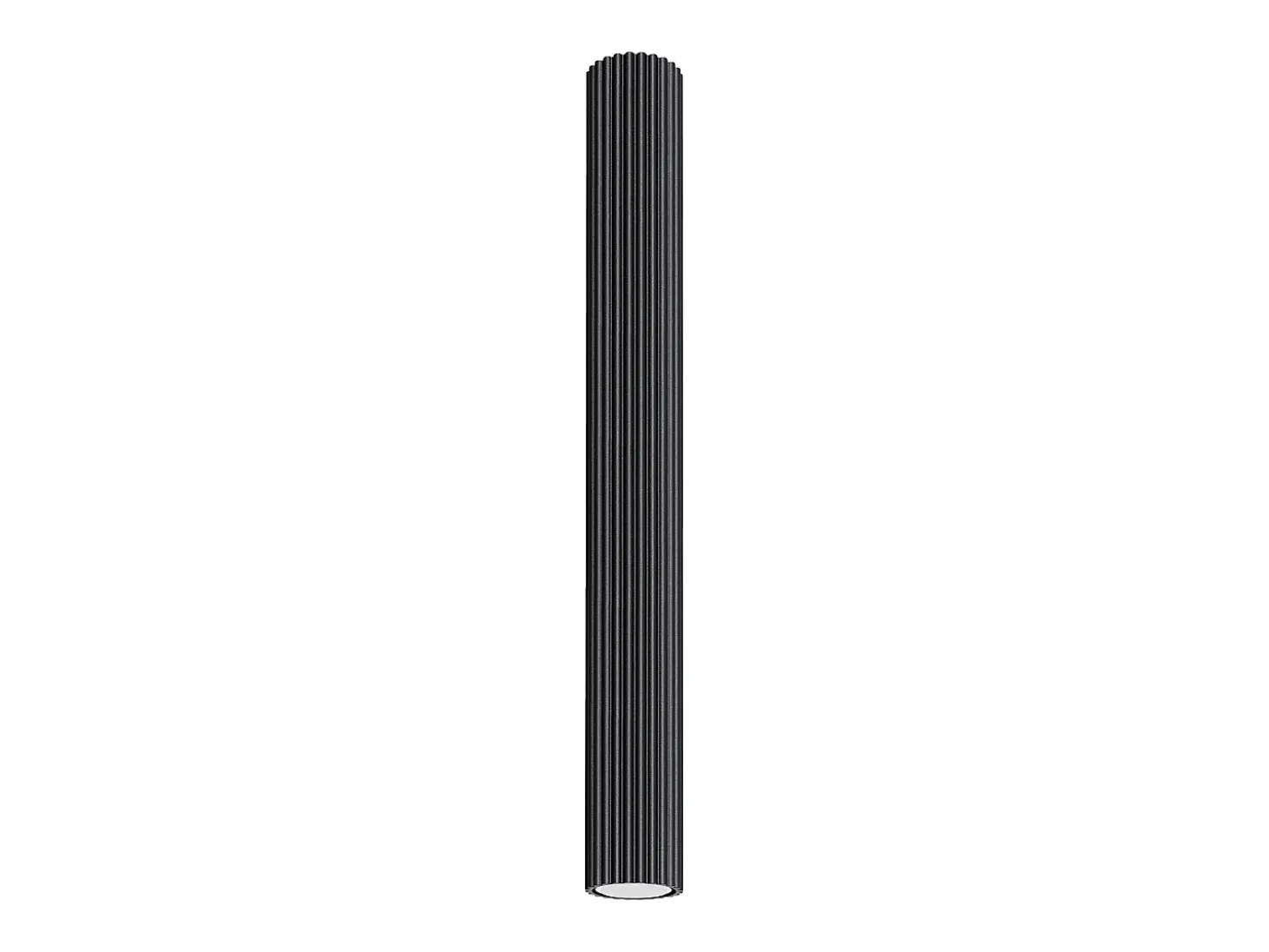 Lámpara de techo Gloow minimalista de aluminio - 1 fuentes luminosas 3000K - L.6,5 x A.60 cm - negro