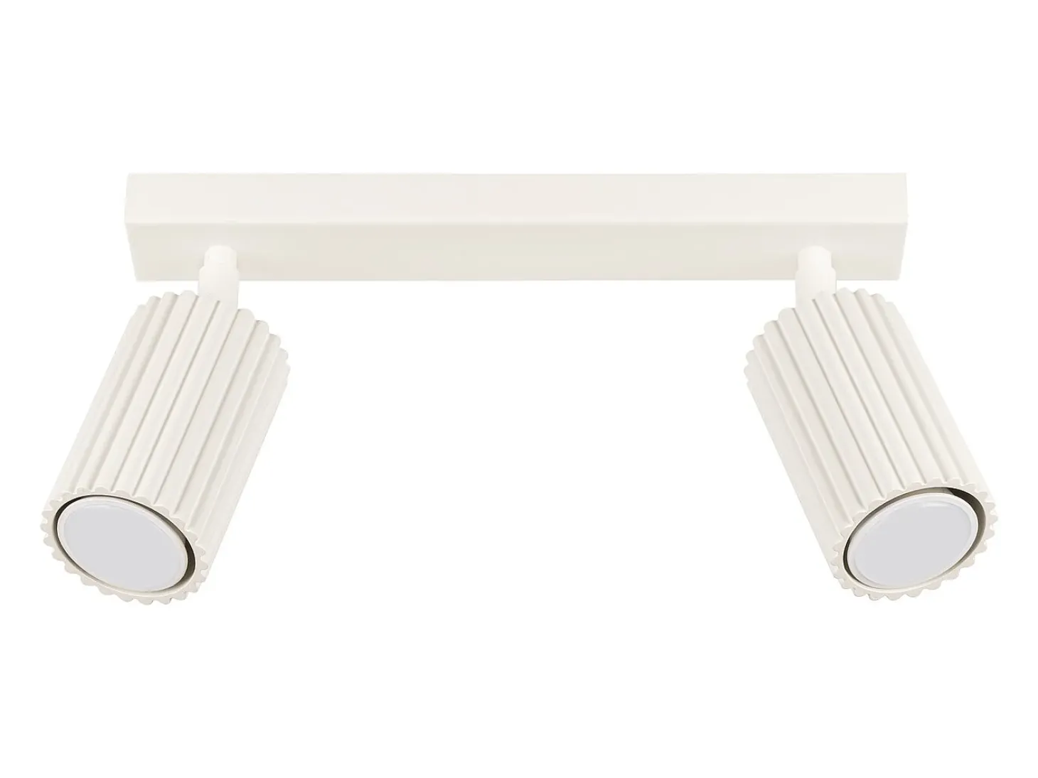 Lámpara de techo Gloow minimalista de aluminio - 2 fuentes luminosas 4000K - L.30 x A.16,5 cm - beige