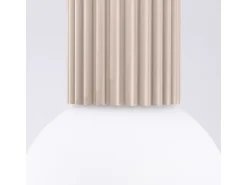 Lámpara De Techo Halo Moderno De Aluminio/Vidrio - 1 Fuentes Luminosas - L.12 X A.21 Cm - Gris Pardo