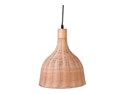 Lámpara de techo Hanoi Bel Air 40W altura regulable mimbre Ø25 cm