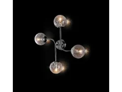 Lámpara de techo Ikarus en hierro cromado pulido 4 luces L.63 X 59 BL213-PL4-CR