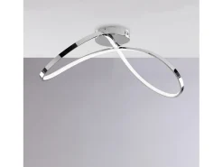 Lámpara de techo Infinity en metal y aluminio cromado pulido con LED integrado L. 70 X 30 BL239-PCR