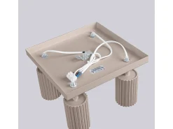 Lámpara De Techo Karbon Minimalista De Aluminio - 4 Fuentes Luminosas - L.25 X A.16,5 Cm - Gris Pardo