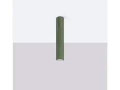Lámpara De Techo Karbon Minimalista De Aluminio - 1 Fuentes Luminosas - L.6,5 X A.40 Cm - Verde Oliva