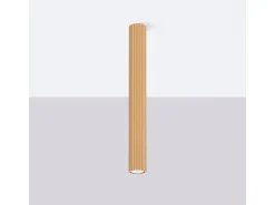 Lámpara De Techo Karbon Minimalista De Aluminio - 1 Fuentes Luminosas - L.6,5 X A.60 Cm - Dorado