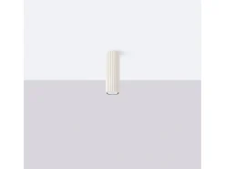 Lámpara De Techo Karbon Minimalista De Aluminio - 1 Fuentes Luminosas - L.6,5 X A.20 Cm - Beige