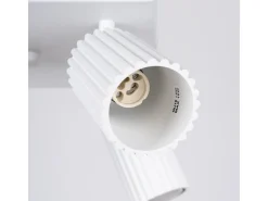 Lámpara De Techo Karbon Minimalista De Aluminio - 4 Fuentes Luminosas - L.25 X A.16,5 Cm - Blanco