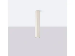 Lámpara De Techo Karbon Minimalista De Aluminio - 1 Fuentes Luminosas - L.6,5 X A.40 Cm - Beige