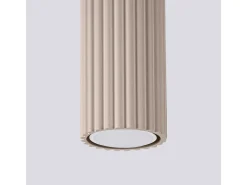 Lámpara De Techo Karbon Minimalista De Aluminio - 1 Fuentes Luminosas - L.6,5 X A.60 Cm - Gris Pardo
