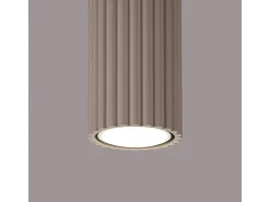 Lámpara De Techo Karbon Minimalista De Aluminio - 1 Fuentes Luminosas - L.6,5 X A.60 Cm - Gris Pardo
