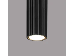 Lámpara De Techo Karbon Minimalista De Aluminio - 1 Fuentes Luminosas - L.6,5 X A.60 Cm - Negro