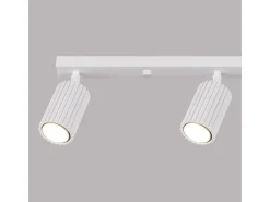 Lámpara De Techo Karbon Minimalista De Aluminio - 4 Fuentes Luminosas - L.81 X A.16,5 Cm - Blanco