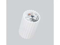 Lámpara De Techo Karbon Minimalista De Aluminio - 1 Fuentes Luminosas - L.6,5 X A.10 Cm - Blanco