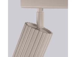 Lámpara De Techo Karbon Minimalista De Aluminio - 2 Fuentes Luminosas - L.30 X A.16,5 Cm - Gris Pardo