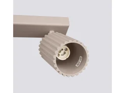 Lámpara De Techo Karbon Minimalista De Aluminio - 2 Fuentes Luminosas - L.30 X A.16,5 Cm - Gris Pardo