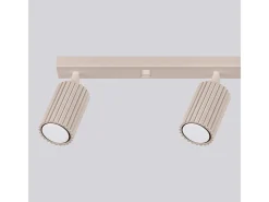 Lámpara De Techo Karbon Minimalista De Aluminio - 4 Fuentes Luminosas - L.81 X A.16,5 Cm - Gris Pardo