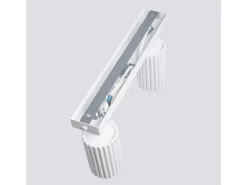 Lámpara De Techo Karbon Minimalista De Aluminio - 2 Fuentes Luminosas - L.30 X A.16,5 Cm - Blanco
