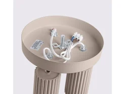 Lámpara De Techo Karbon Minimalista De Aluminio - 3 Fuentes Luminosas - L.19,5 X A.18 Cm - Gris Pardo