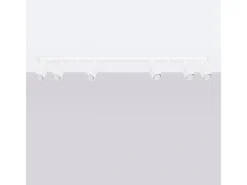 Lámpara De Techo Karbon Minimalista De Aluminio - 6 Fuentes Luminosas - L.117 X A.16,5 Cm - Blanco