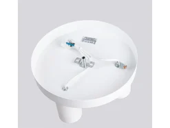 Lámpara De Techo Lagos Moderno De Acero - 3 Fuentes Luminosas - L.25 X A.12 Cm - Blanco