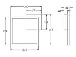 Lámpara de techo LED BARD moderna 22W Negro 3394-21-101 Fabas Luce
