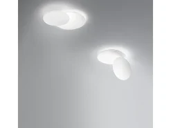 Lámpara de techo LED DRUM en metal blanco mate 33W Perenz