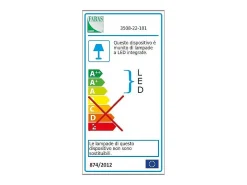 Lámpara de techo LED GIOTTO moderna 18W negra 3508-21-101 Fabas Luce