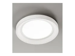 Lámpara de techo LED HIVE en metal blanco mate 40W Perenz ø50cm