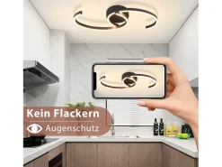 Lámpara de techo LED NETTLIFE para salón, 24 W, moderna lámpara de techo 3000 K, para pasillo, cocina
