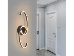 Lámpara de techo LED NETTLIFE para salón, 24 W, moderna lámpara de techo 3000 K, para pasillo, cocina